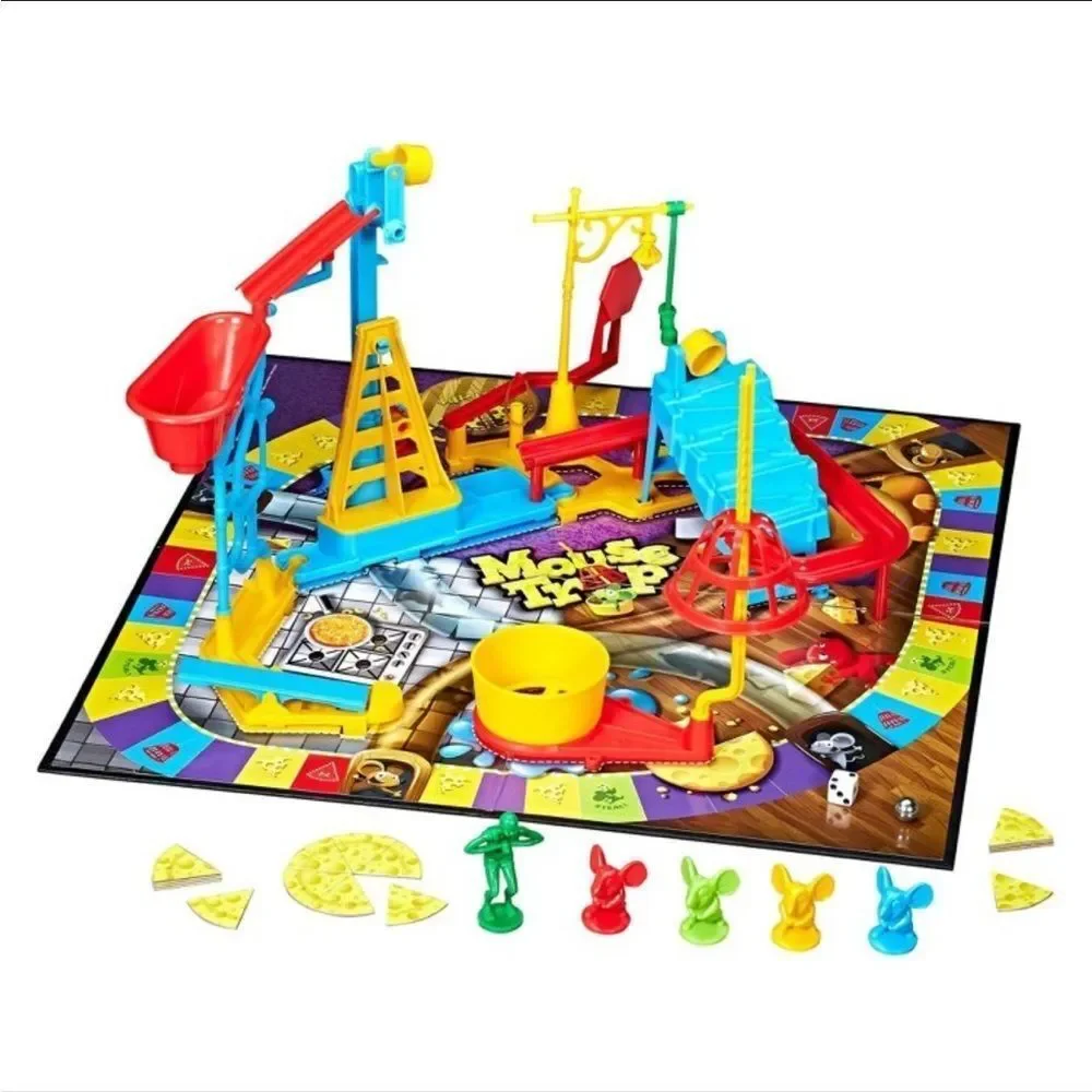 Hasbro Gaming Mouse Trap Board Game, Kids Ages 6  Kids Game Mouse Trap Board